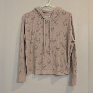 Chaser Skull Heart Halloween Hoodie Size Small